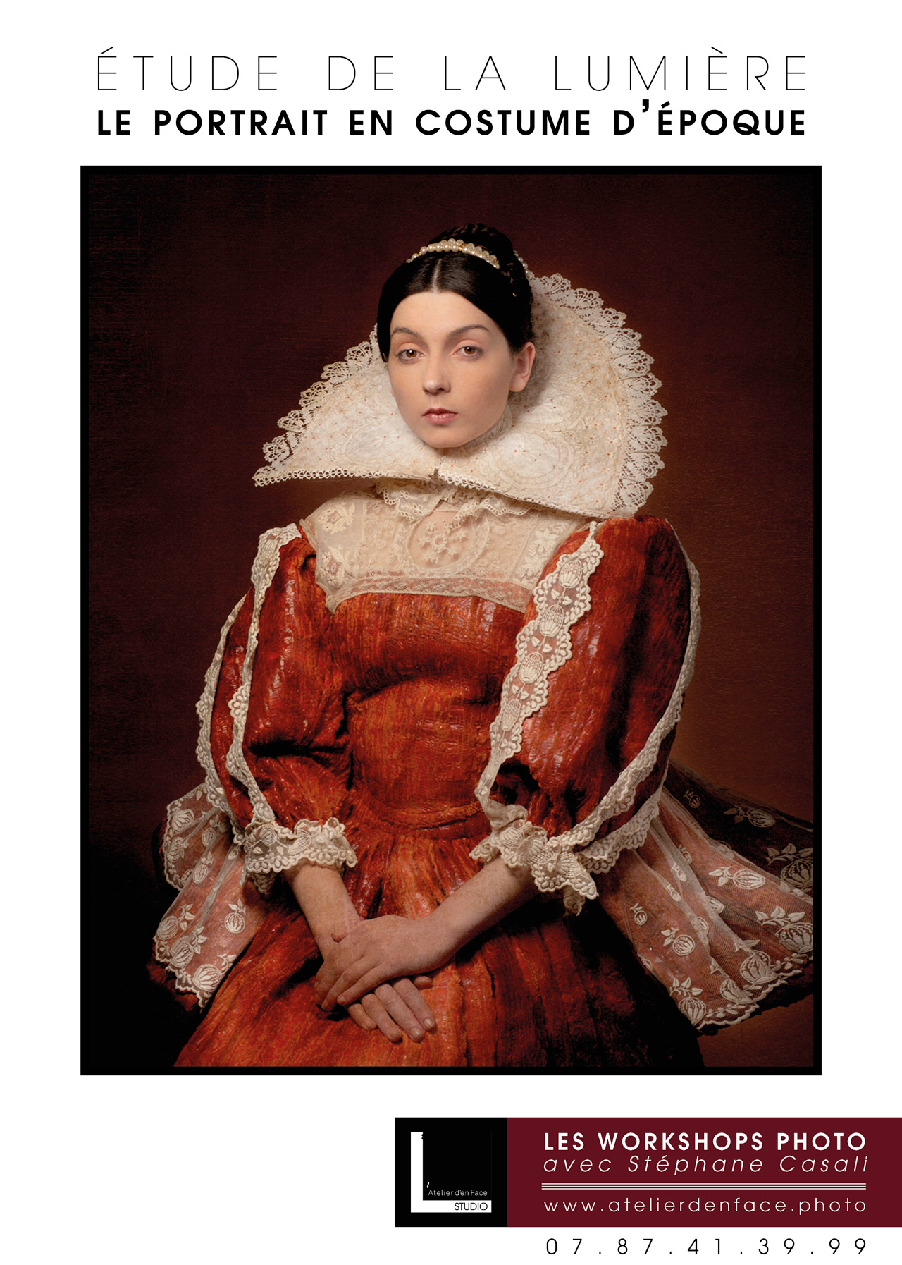 Workshop avec Stéphane Casali - Etude de la lumière Le portrait en Costume d'époque
